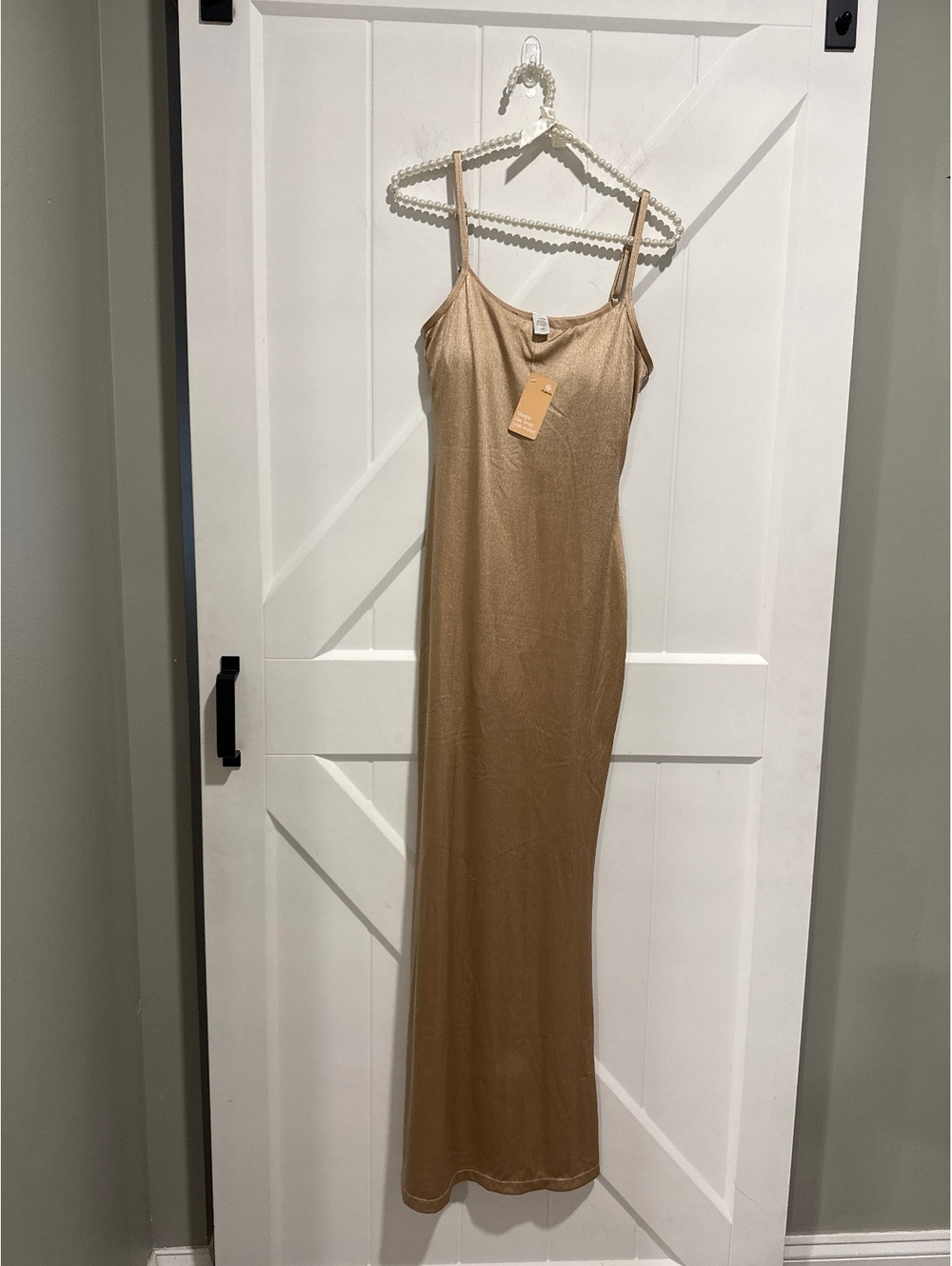 Popilush Shapewear Shine Slimming Tummy Control Maxi Slip Dress, Size M